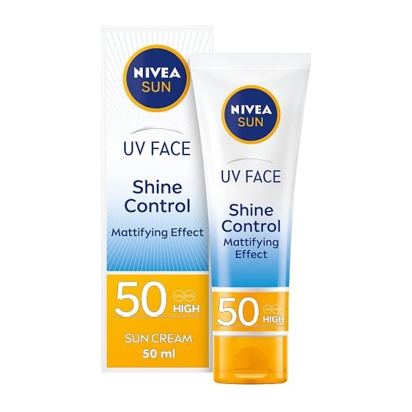 NIVEA SUN UV Shine Control Face Sun Cream SPF50 50ml