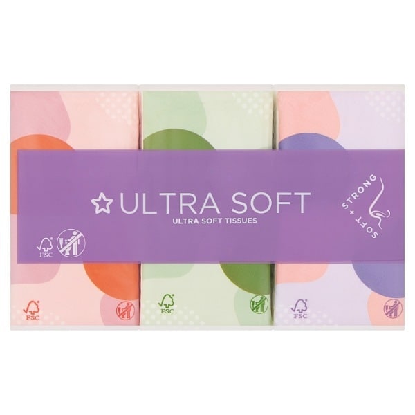 Superdrug Ultra Soft 6pk Pocket Tissues