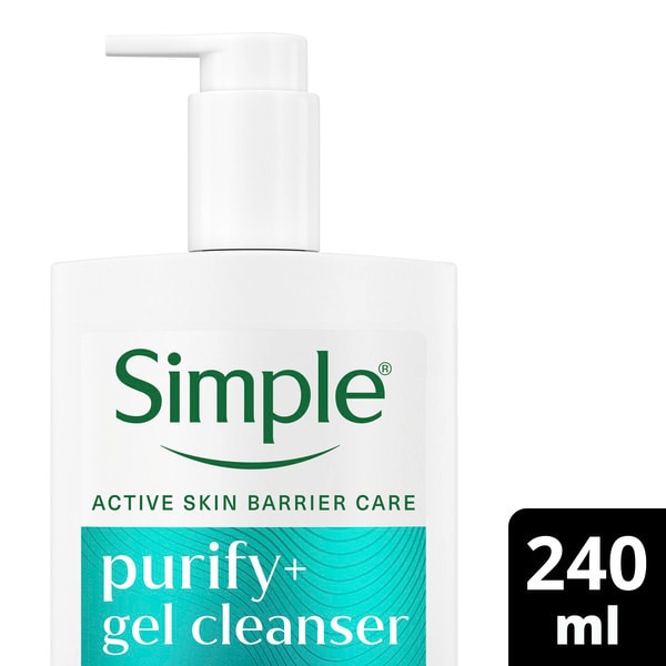 Simple Purify+ Gel Facial Cleanser 240 ml