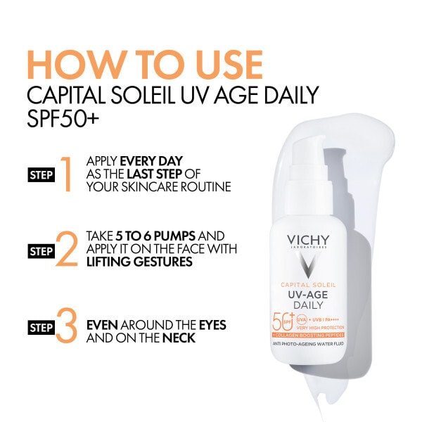 Vichy Capital Soleil UV-Age Invisible Face Sun Protection SPF50+ 40ml