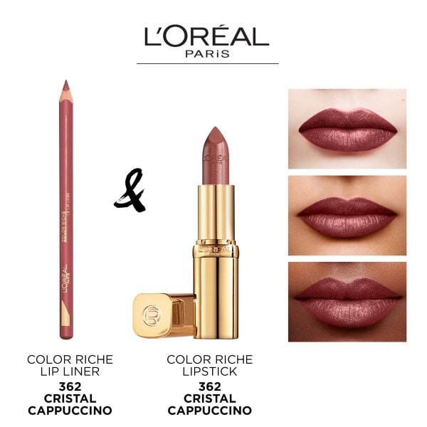 L'Oreal Color Riche Satin Lipstick Cappucino Crystal 362