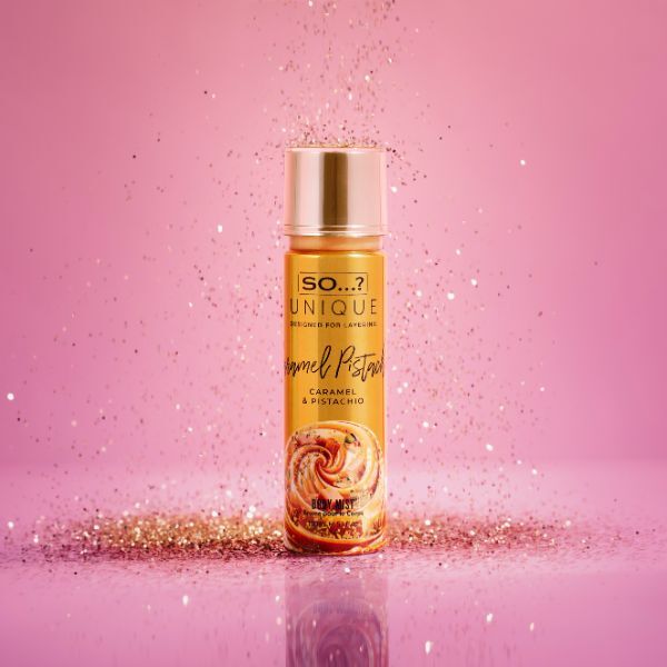 So&? Unique Caramel & Pistachio Body Mist 150Ml