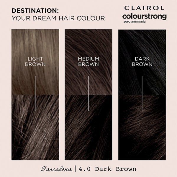 Clairol Colour Strong Permanent Hair Dye 4.0 Dark Brown