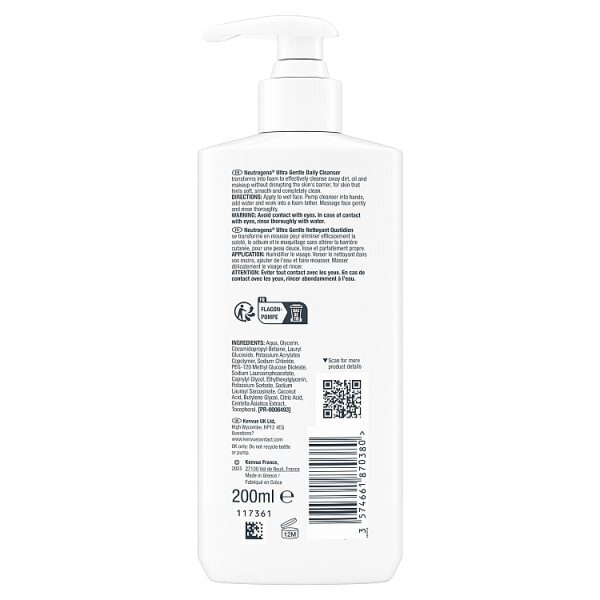 Neutrogena Ultra Gentle Foaming Cleanser 200Ml