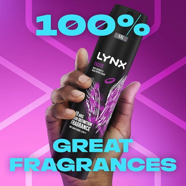 Lynx Excite Aerosol Body Spray 250 ml