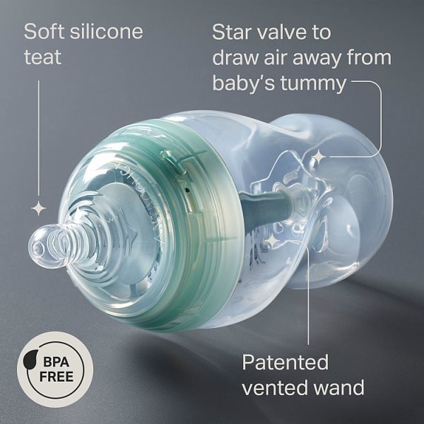 Tommee Tippee Advanced Anti-Colic Baby Bottle, 1X 260Ml