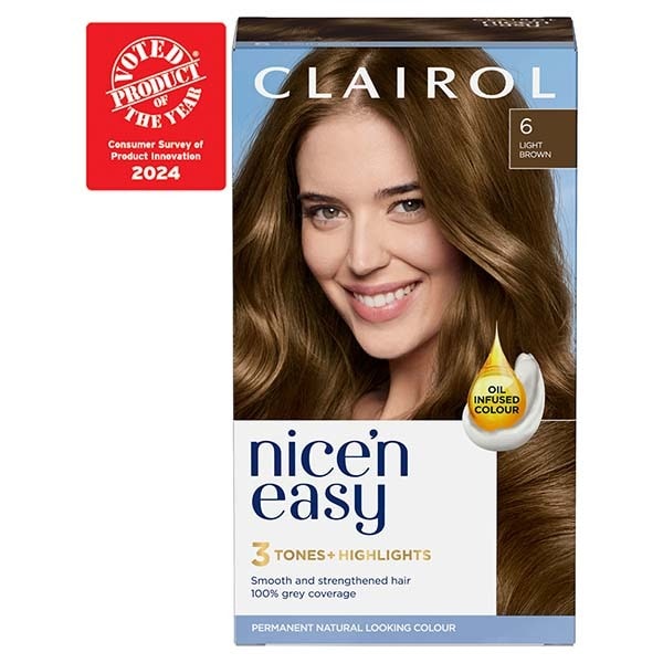 Clairol Nice'n Easy Hair Dye 6 Light Brown