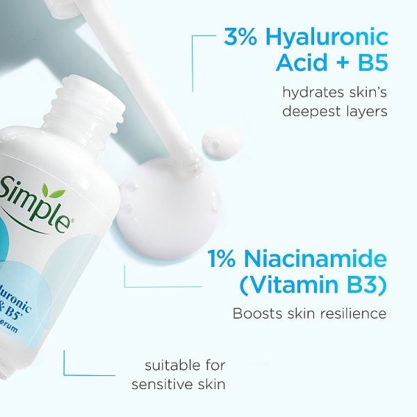 Simple Hydrate+ 3% Hyaluronic Acid + Vitamin B5 Serum 30 ml