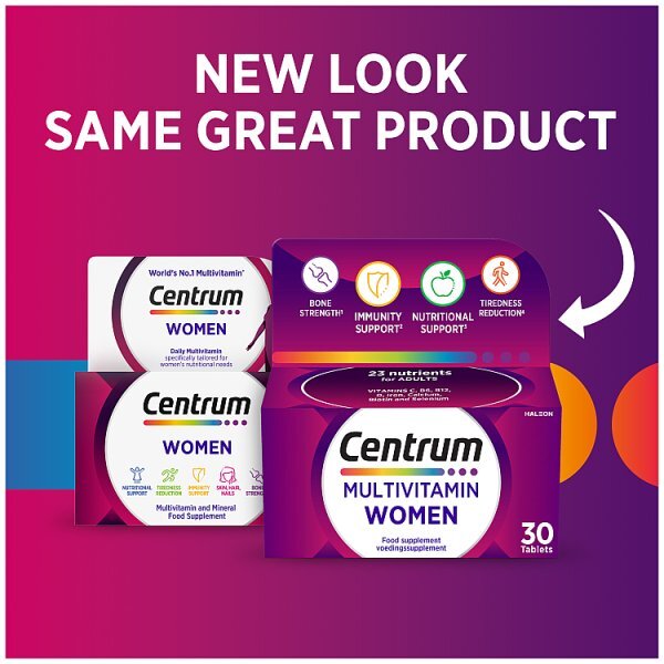 Centrum Women Multivitamins And Minerals, 30 Tablets
