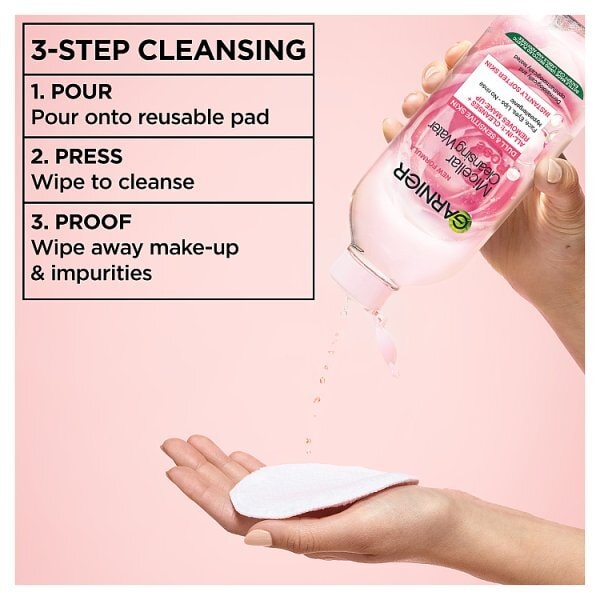 Garnier Micellar Rose Cleansing Water Makeup Remover Sens. Skin 700ml