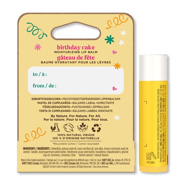 BurtS Bees Birthday Cake Lip Balm, 4.25G