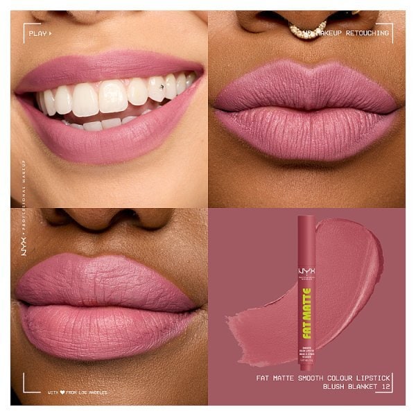 NYX Professional Makeup Fat Matte Lipstick, Blush Blanket