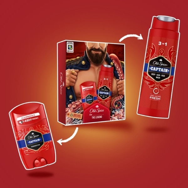 Old Spice Dark Captain 2pk Gift Set