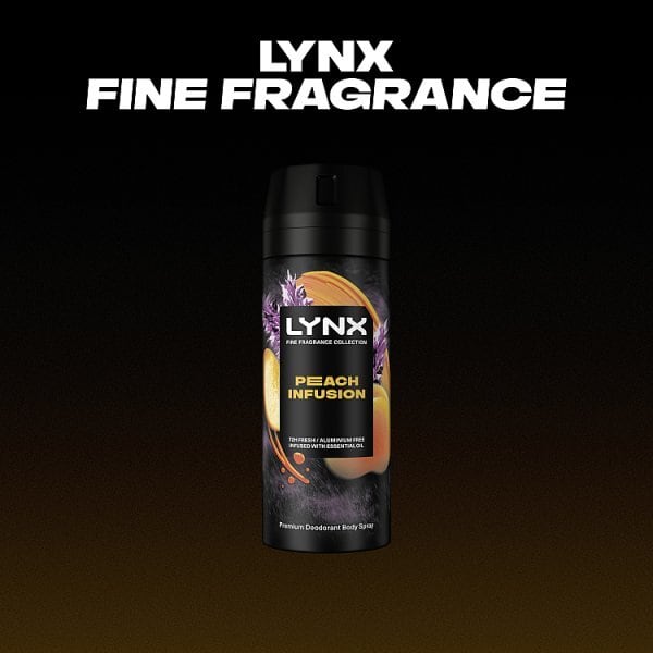 Lynx Fine Fragrance Collection Peach Infusion Premium Body Spray 150ml