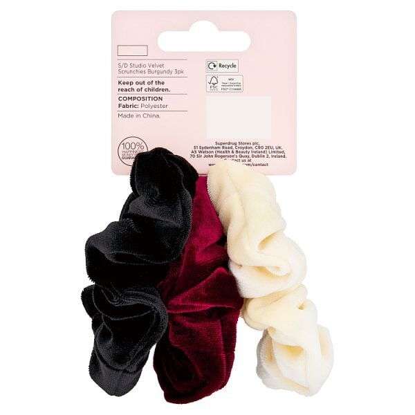 Studio London Velvet Scrunchies