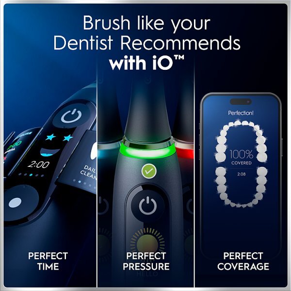 Oral-B iO6 Black Lava Electric Toothbrush + Travel Case