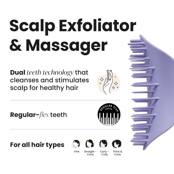 Tangle Teezer The Scalp Exfoliator & Massager, Lavender Lite