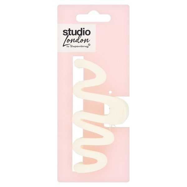 Studio London Squiggle Cream Claw Clip