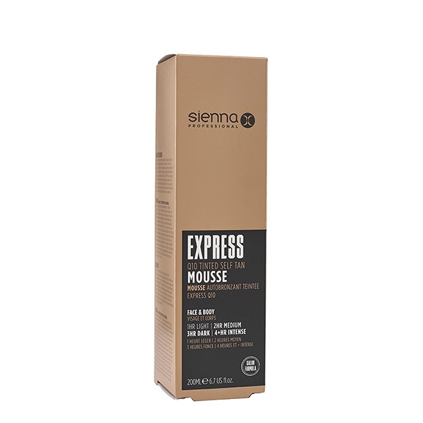 Sienna X Express Q10 Tinted Self Tan Mousse 200ml