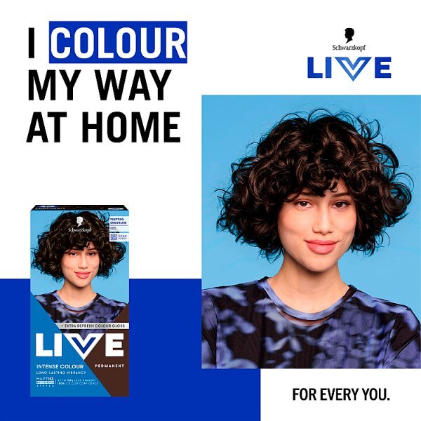 Schwarzkopf LIVE 880 Tempting Chocolate Permanent Hair Dye