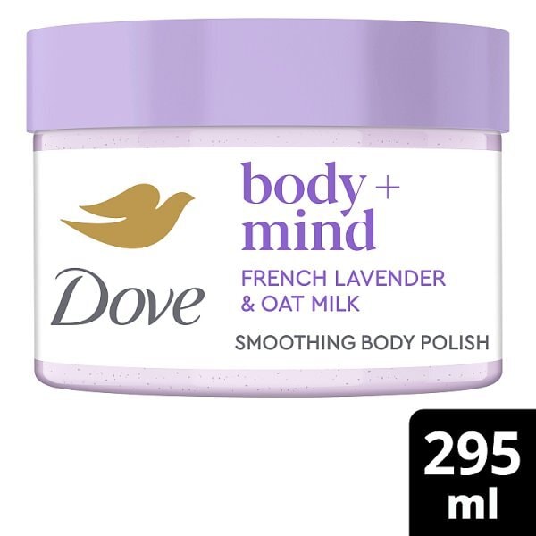 Dove Scrub Jar Lavender & Oat Milk 295Ml