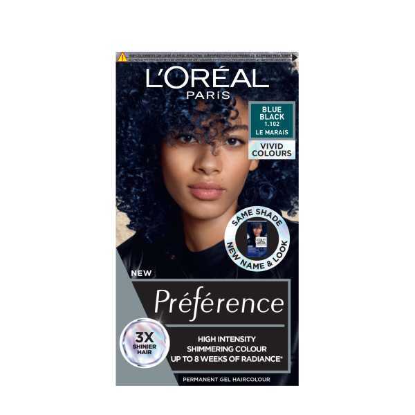 Preference Vivids (Colorista) Hair Dye Blue Black 1.102