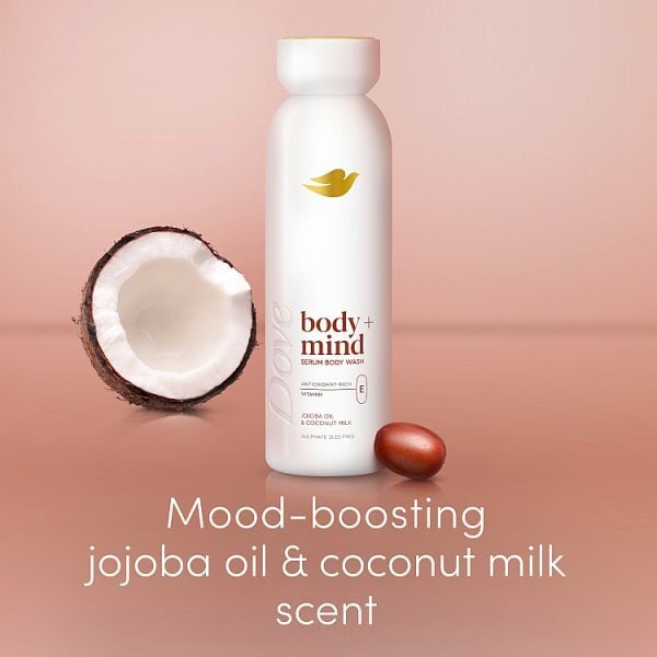 Dove Body Wash Body+Mind Jojoba Oil & Coconut Milk 350ml