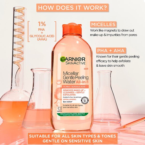 Garnier Micellar Gentle Peeling Water 1% Pha & Glycolic Acid