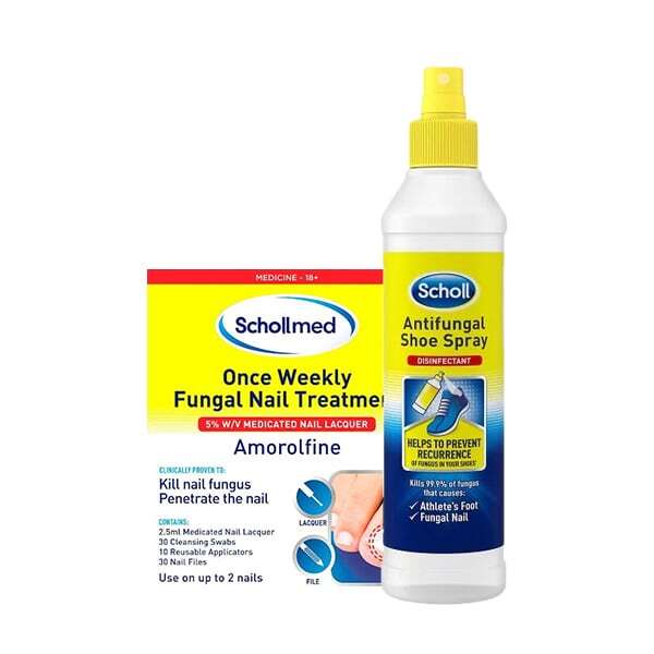 Scholl Bundle Fungal Nail Med Kit & Antifungal Spray