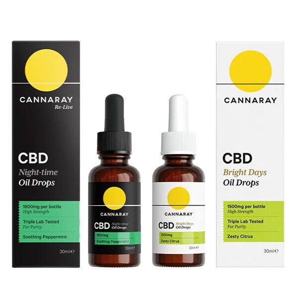 Cannaray CBD Oil Day and Night Bundle