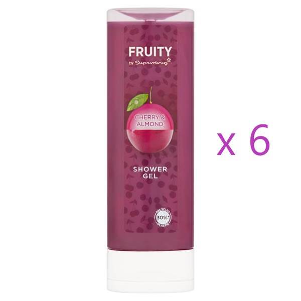 Fruity Cherry and Almond Shower Gel 250ml x6 Bundle