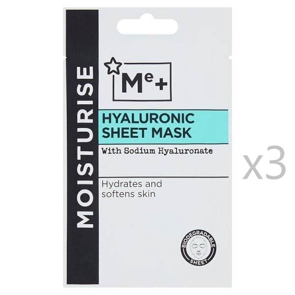 Me+ Hyaluronic Acid Sheet Mask x3 Bundle