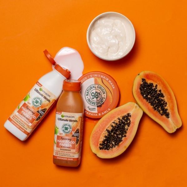 Garnier Ultimate Blends Hair Food Papaya Bundle