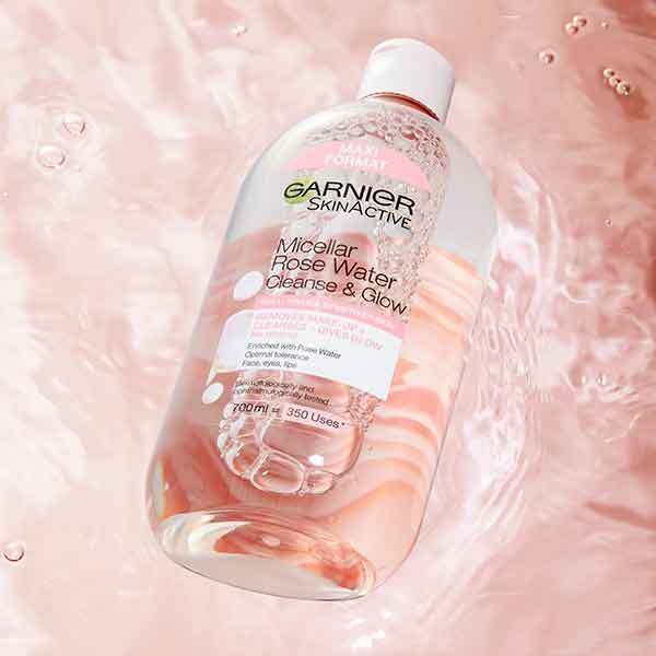 Garnier Micellar Rose and Eco Pads Glow Cleansing Duo Bundle