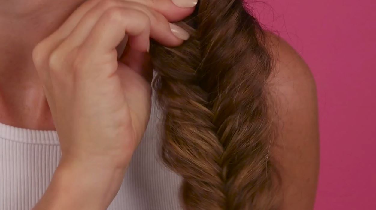 How to do a Fishtail Plait – Step 6