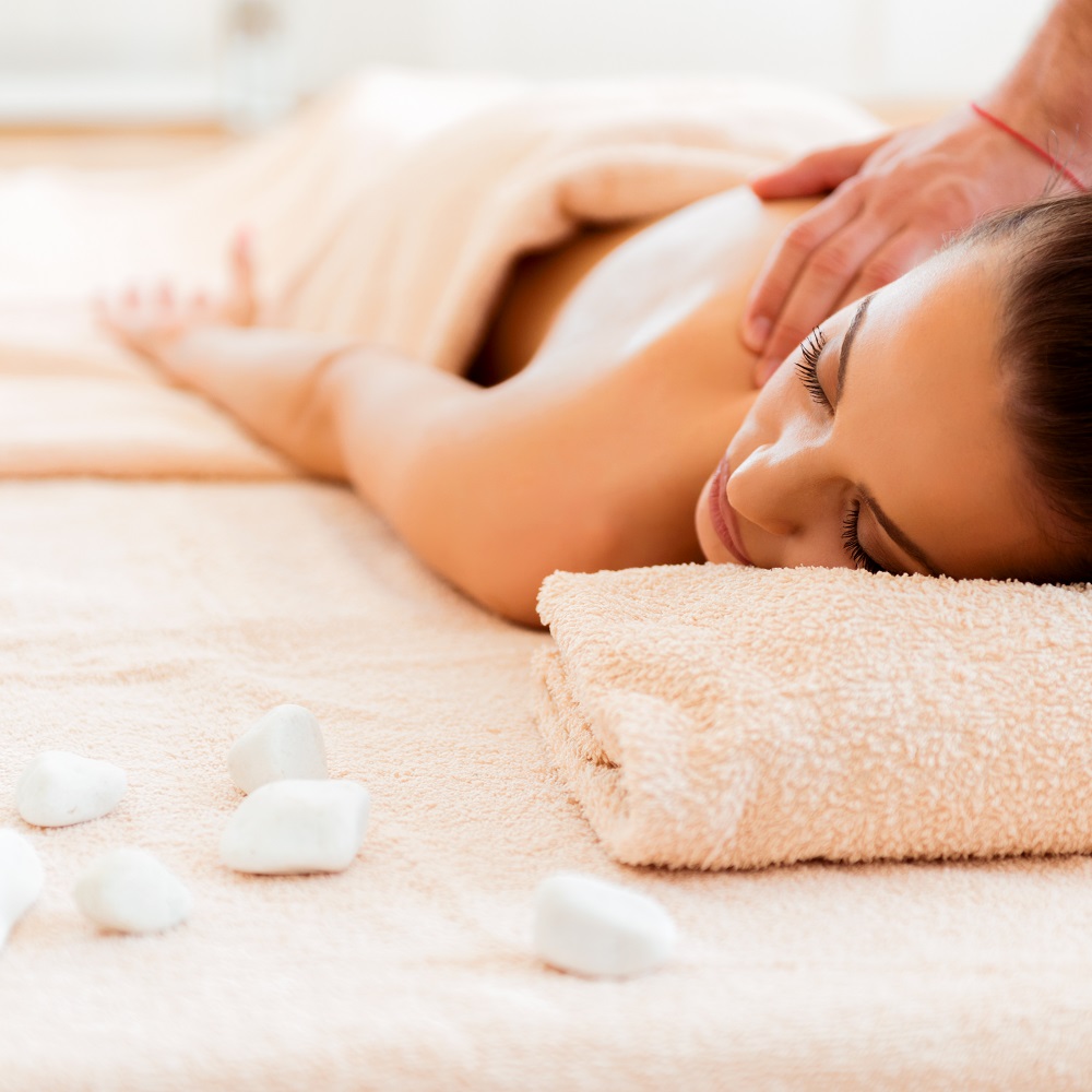 Woman having a massage