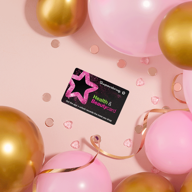 Superdrug health & beautycard 10th birthday