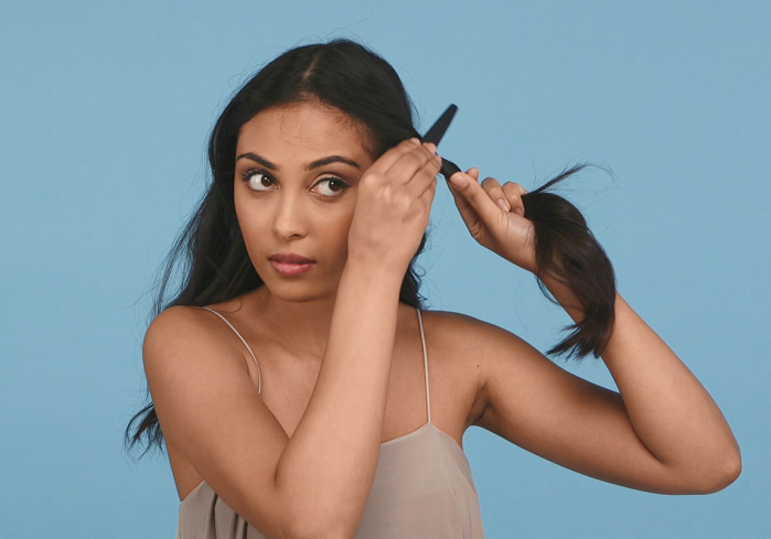 Boho Braid top knot step 3