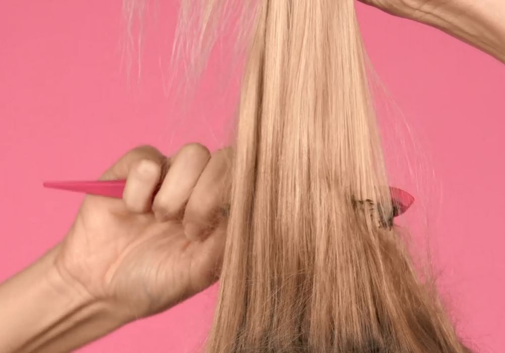 French Pleat 5 - Backcomb