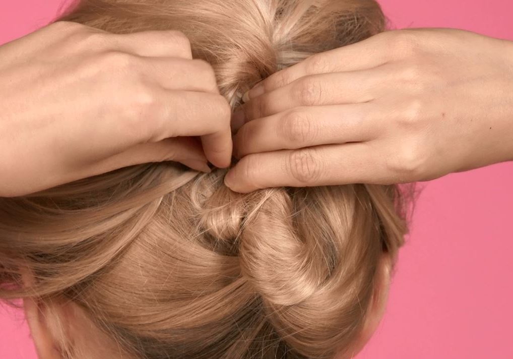French Pleat 8 - Secure the Top Section