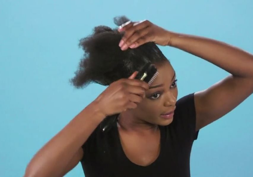 How to Get a Sleek Bun On Black Natural Hair