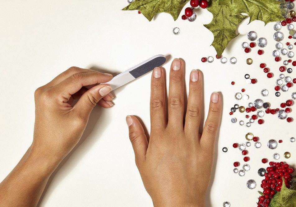 Ombre Glitter Nails 1 - File and Buff