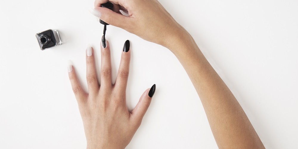 Black Pointy Witch Nails