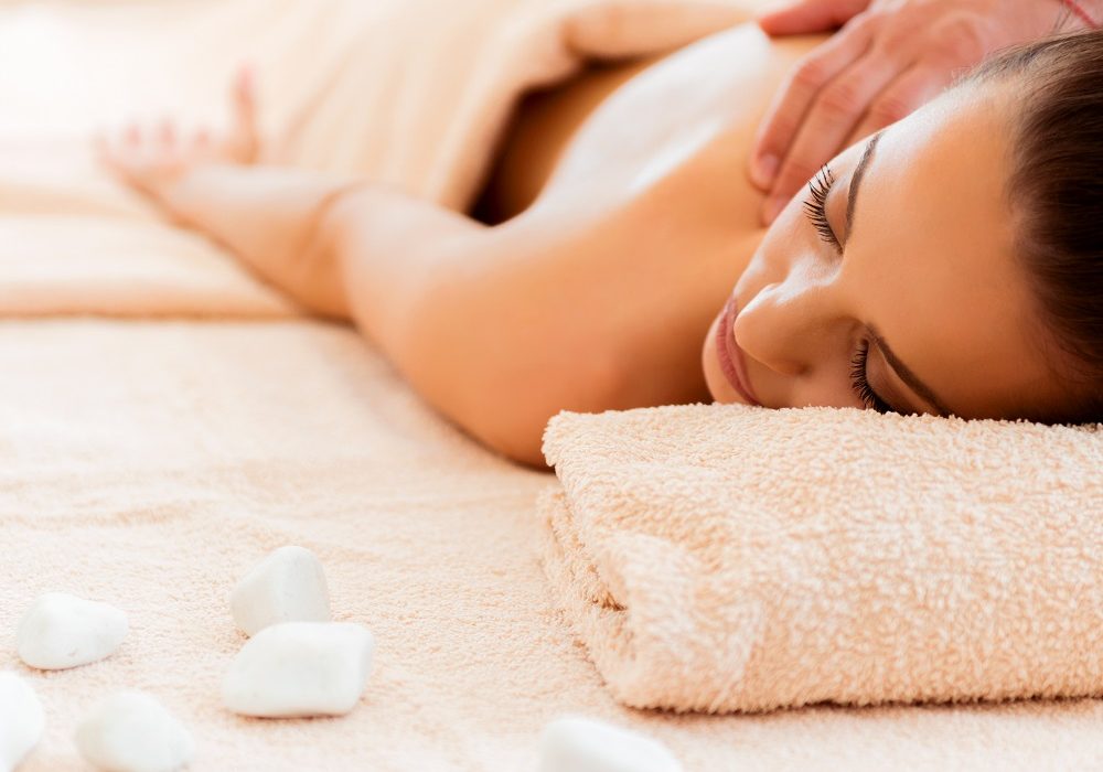 Woman having a massage