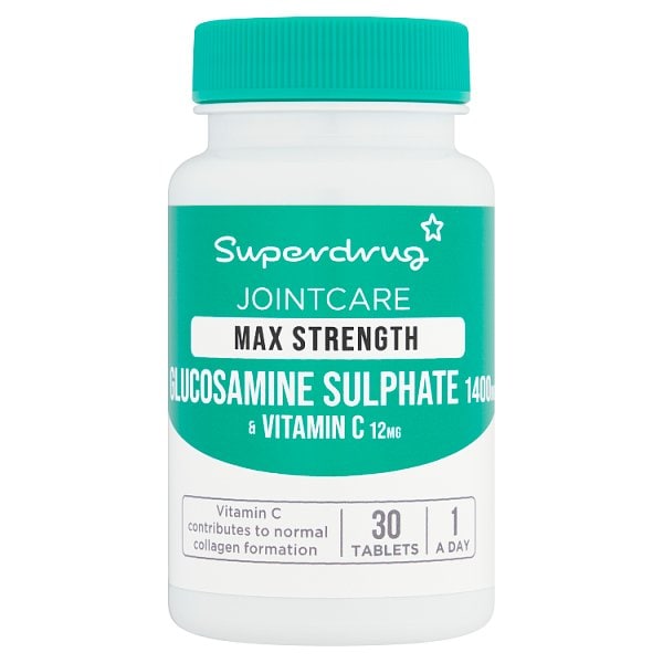 Superdrug Unisex Max Strength Glucosamine 1400Mg With Vit C 30S