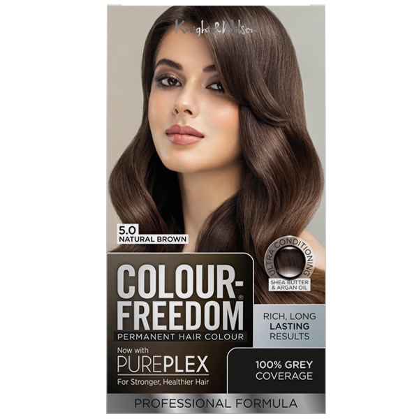 Knight & Wilson Unisex Natural Brown Colour Freedom Permanent Hair Colour. 5.0