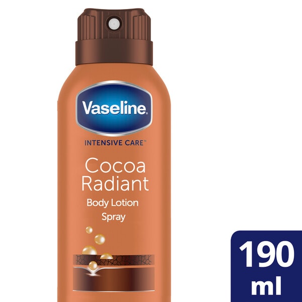 Vaseline Unisex Intensive Cocoa Radiant Spray Moisturiser 190Ml