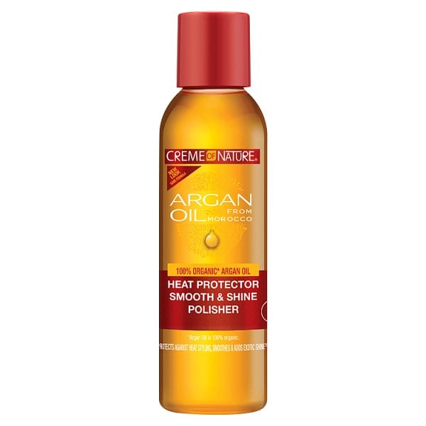 Crème Of Nature Unisex Argan Oil Heat Protector Smooth & Shine Polisher 118Ml