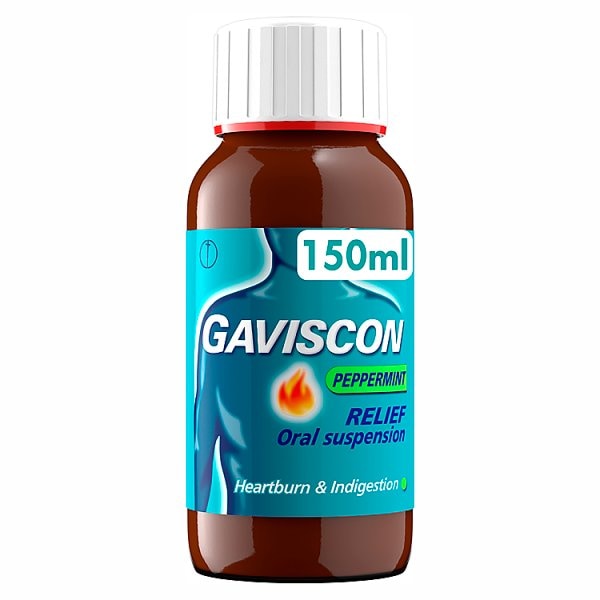 Gaviscon Unisex Heartburn & Indigestion Liquid Peppermint 150Ml