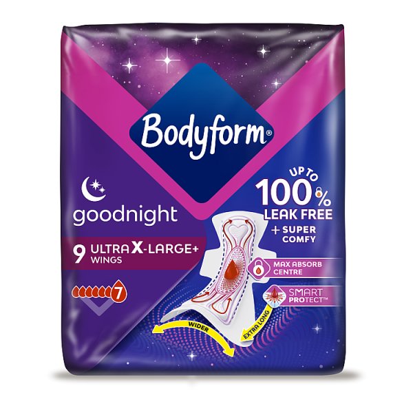Bodyform Men's Ultra Goodnight Extra Large 9 Pack